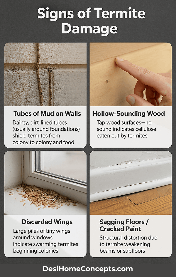 Termite Damage Signs 